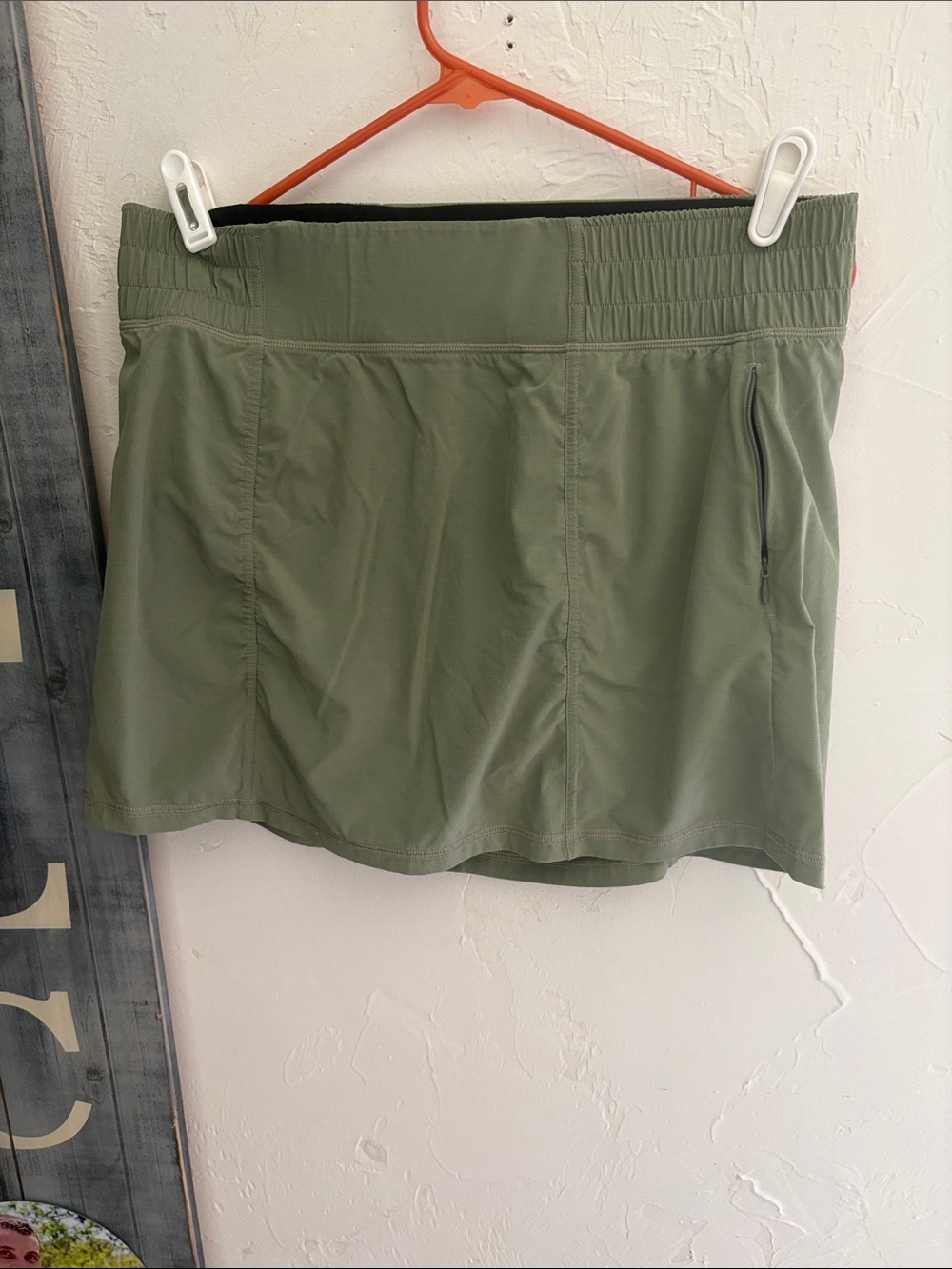 Prana Olive Green Skort with Black Inner Shorts